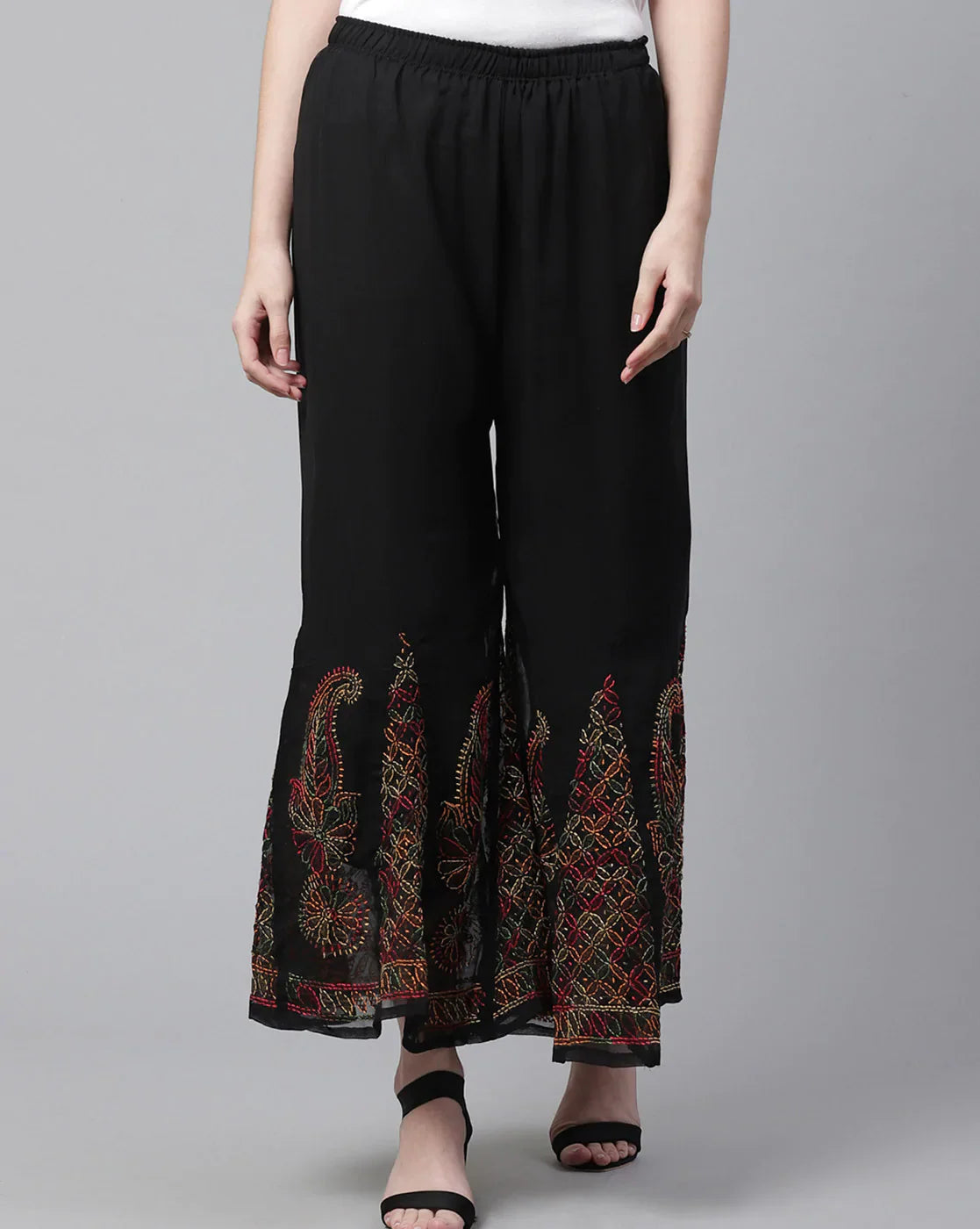 Georgette Chikankari Sharara