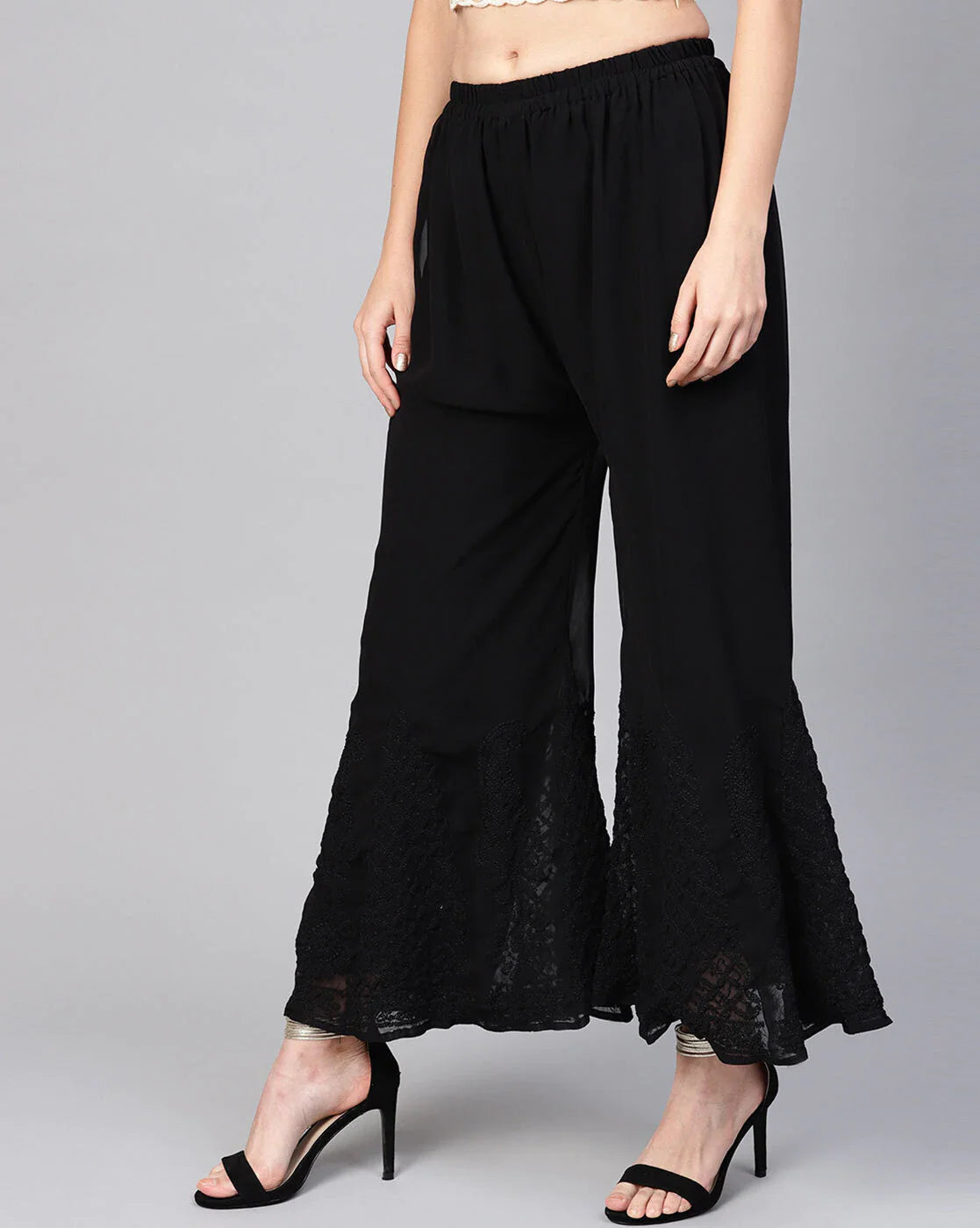 Georgette Chikankari Sharara