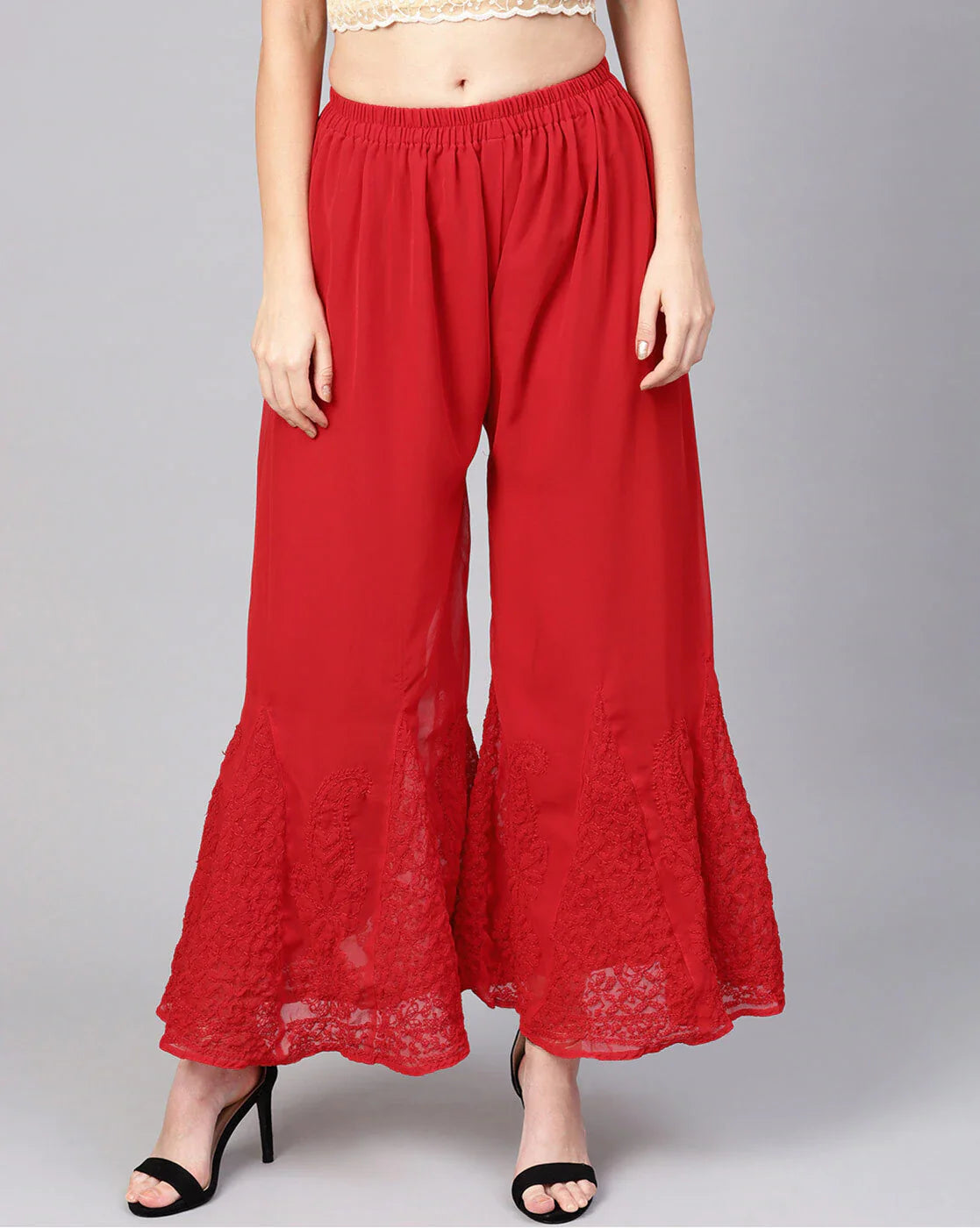 Georgette Chikankari Sharara