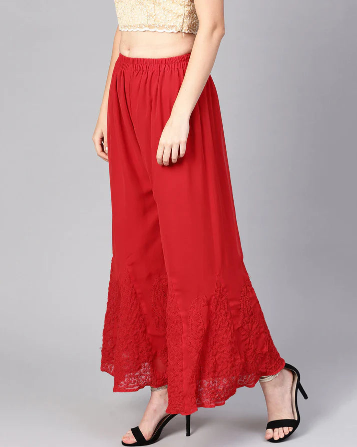 Georgette Chikankari Sharara