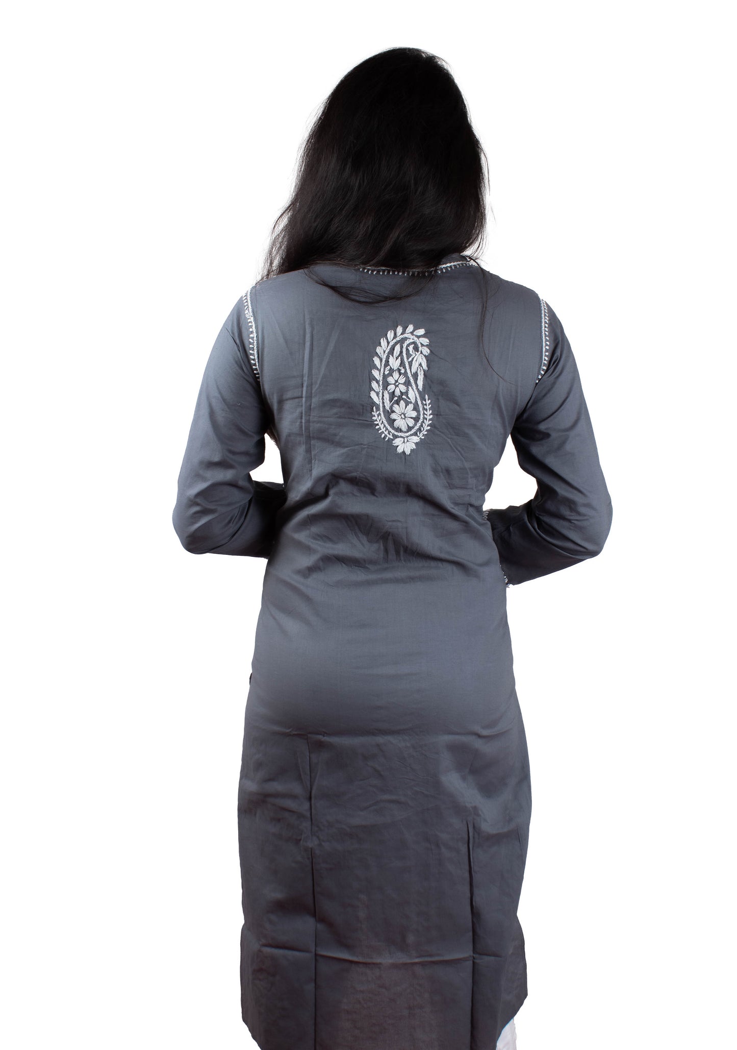 Chikankari Cotton Crochet Button Kurti – Handcrafted Style for Every Occasion | Store Chikankari