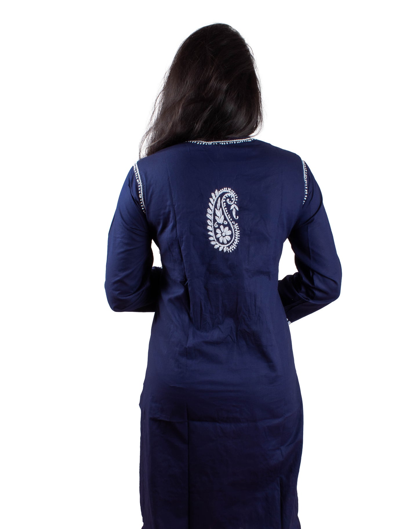 Chikankari Cotton Crochet Button Kurti – Handcrafted Style for Every Occasion | Store Chikankari
