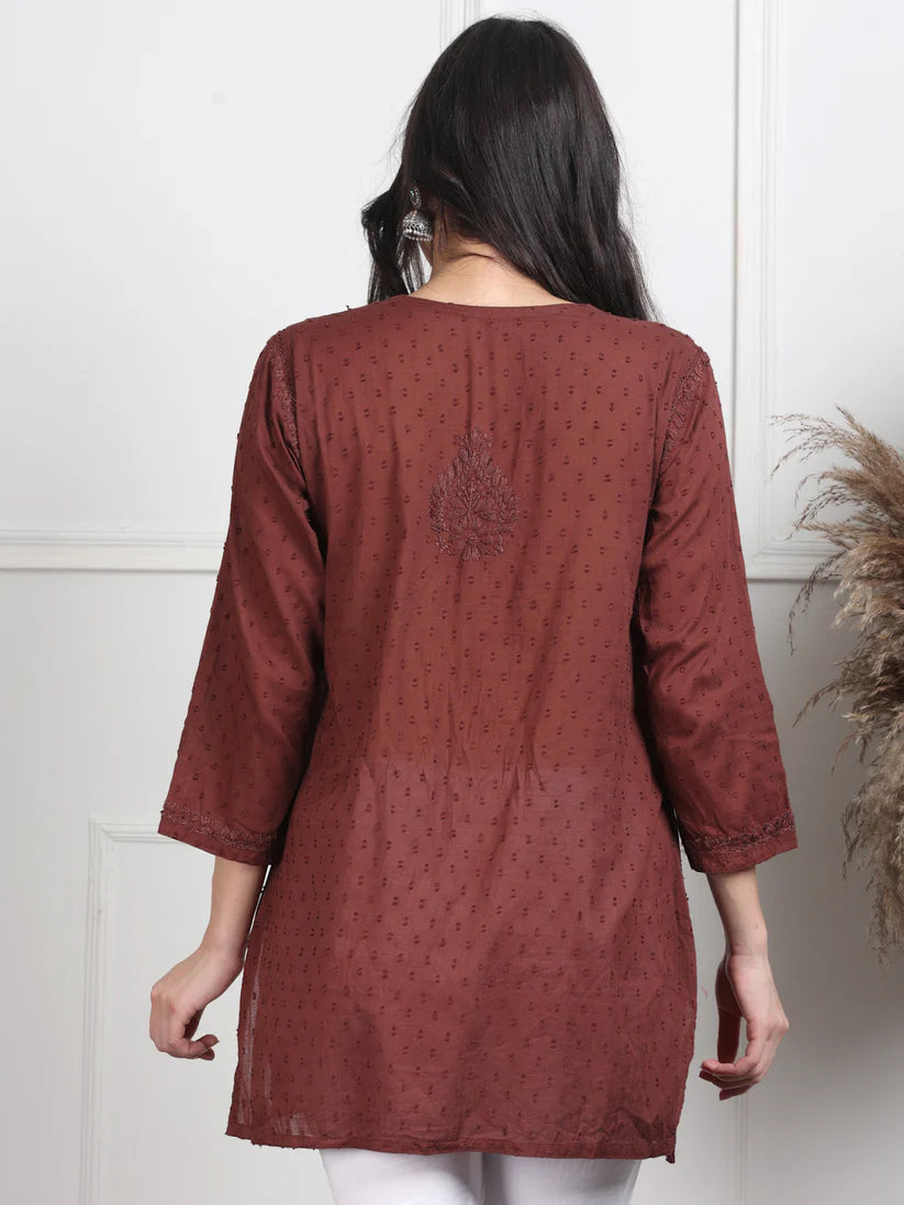 Dobby Cotton Shrot Top