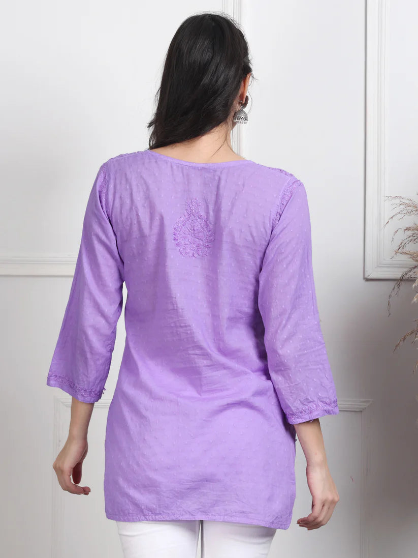 Dobby Cotton Shrot Top