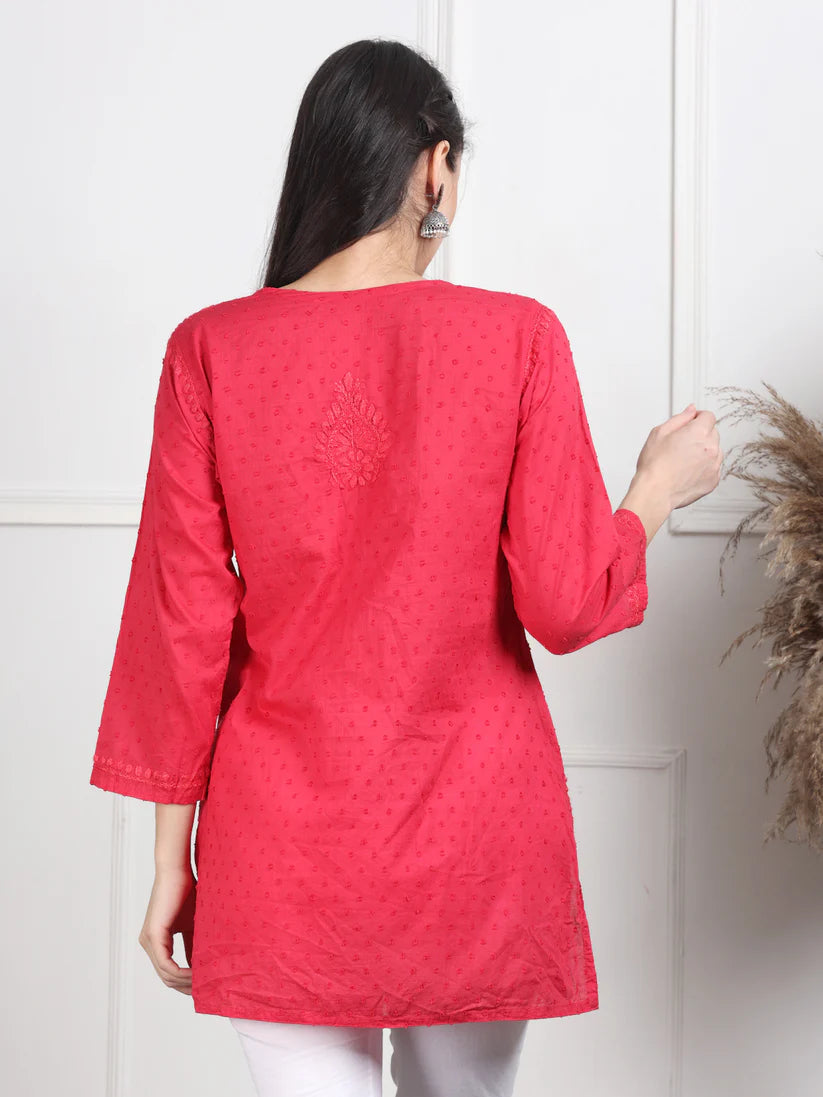 Dobby Cotton Shrot Top