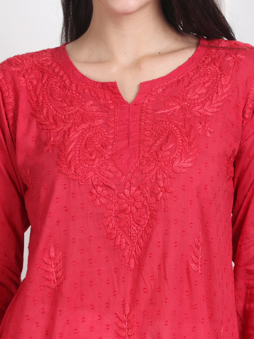 Dobby Cotton Shrot Top