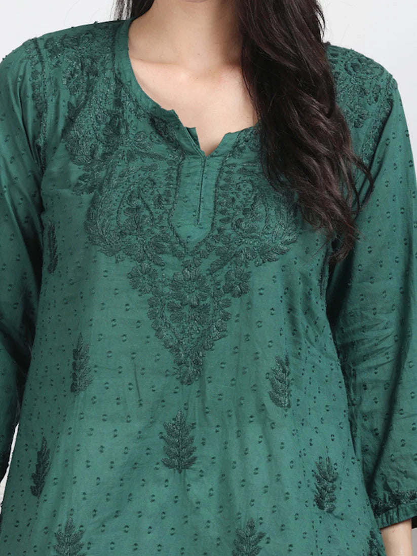 Dobby Cotton Shrot Top