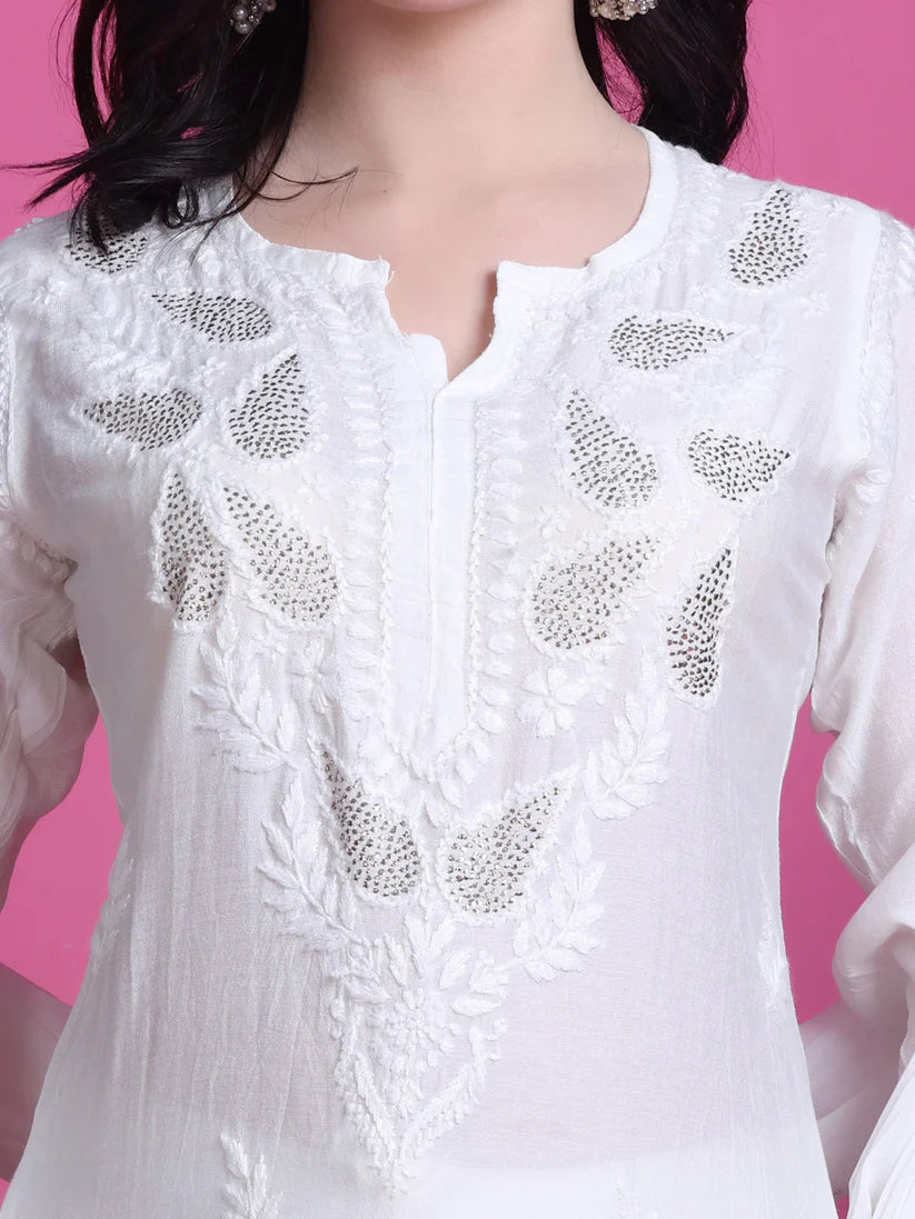 Chanderi Mukaish 3 Piece Set