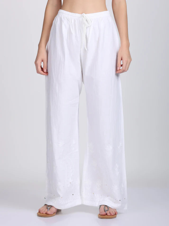 Cotton Mukaish 2 pice set - Store Chikankari