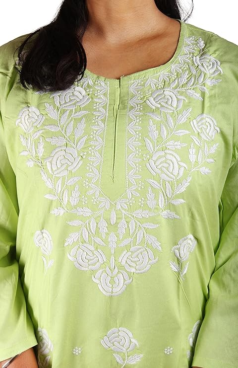 Rayon Chikankari Machine Work Kurti – Soft, Stylish & Affordable Ethnic Wear | Store Chikankari