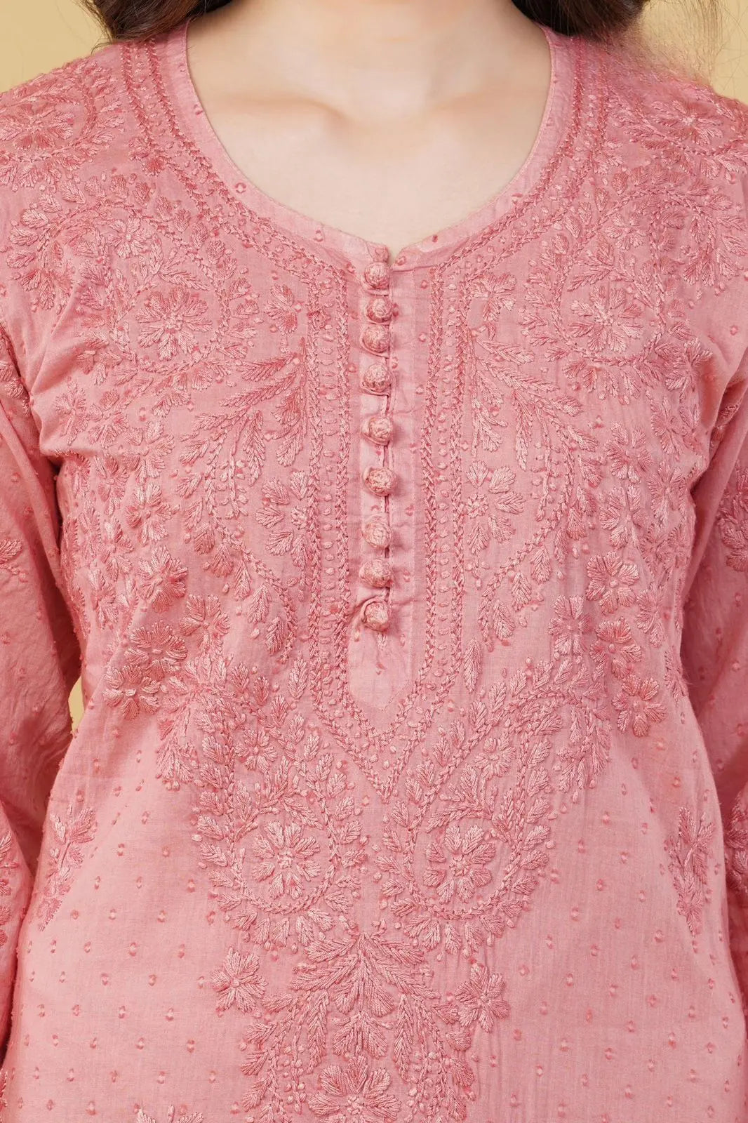 Nazm Chikankari Dobby Cotton Women's 2 piece Kurta Set
