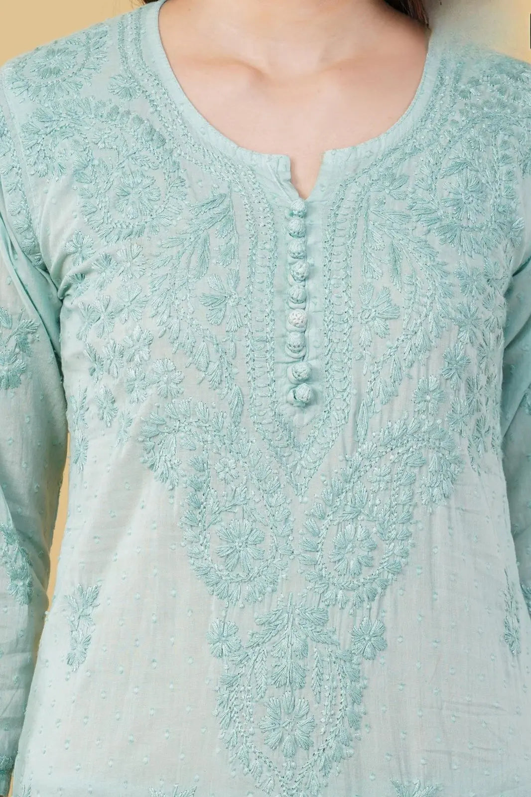 Nazm Chikankari Dobby Cotton Women's 2 piece Kurta Set
