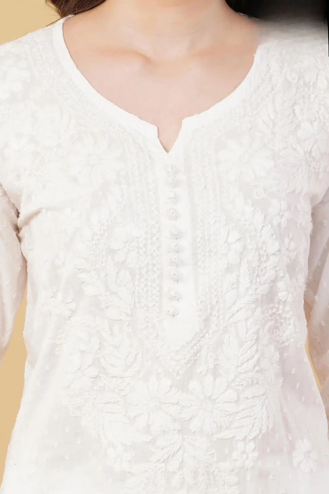 Nazm Chikankari Dobby Cotton Women's 2 piece Kurta Set