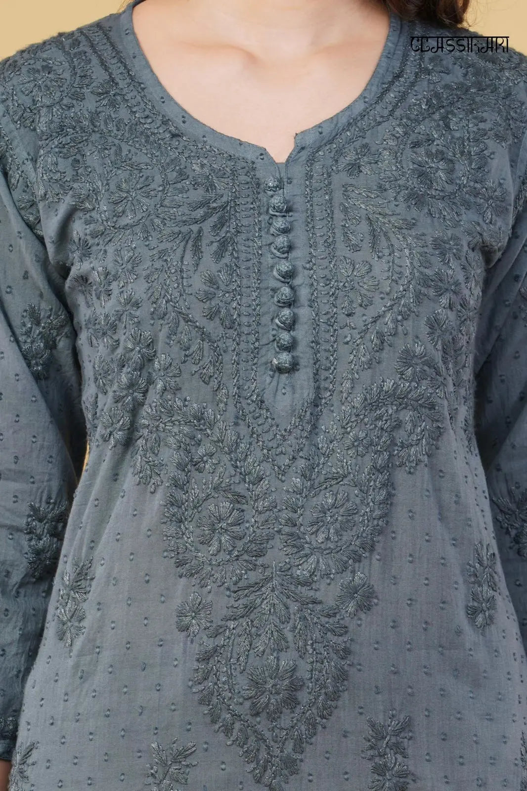 Nazm Chikankari Dobby Cotton Women's 2 piece Kurta Set