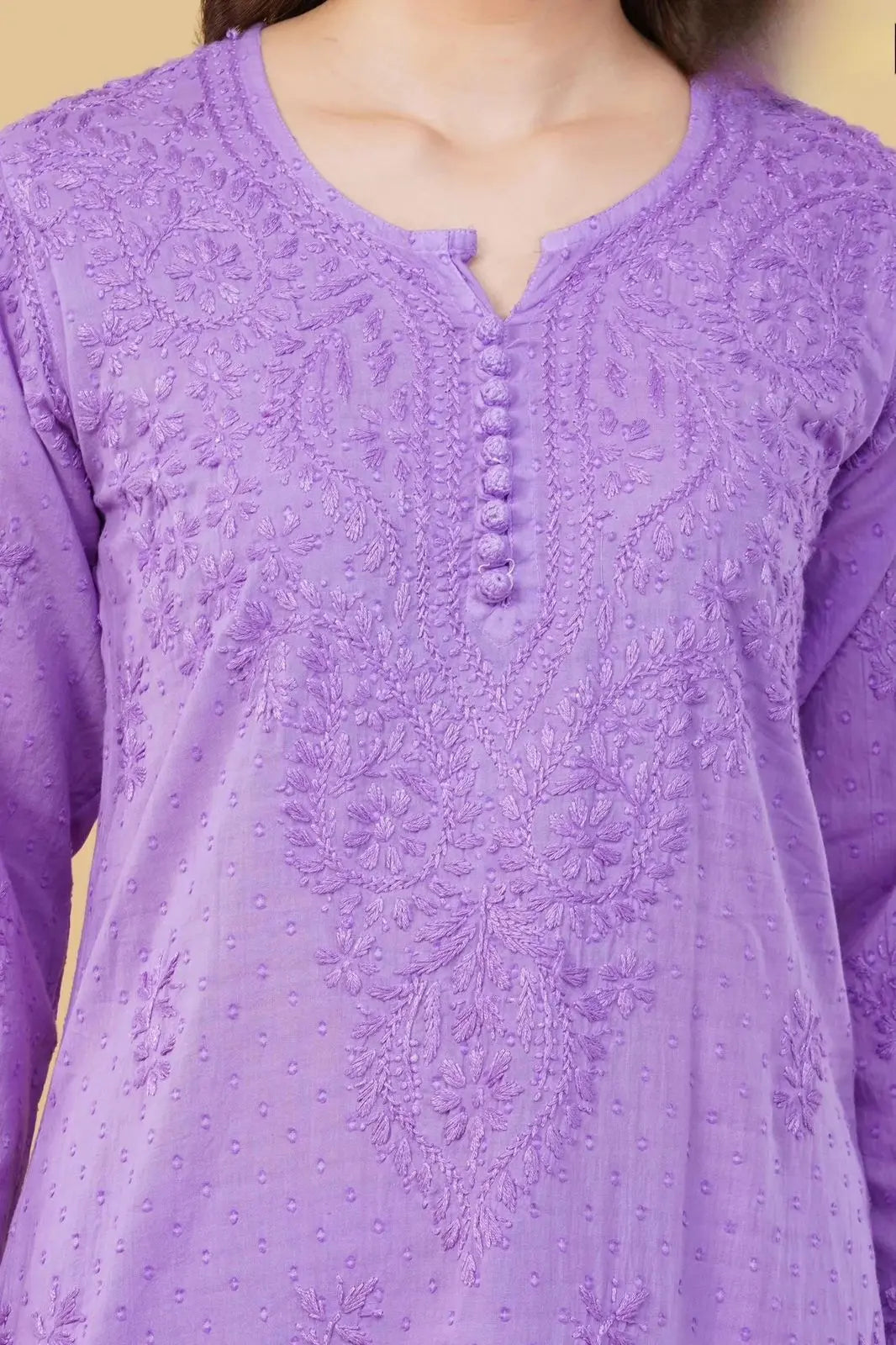 Nazm Chikankari Dobby Cotton Women's 2 piece Kurta Set