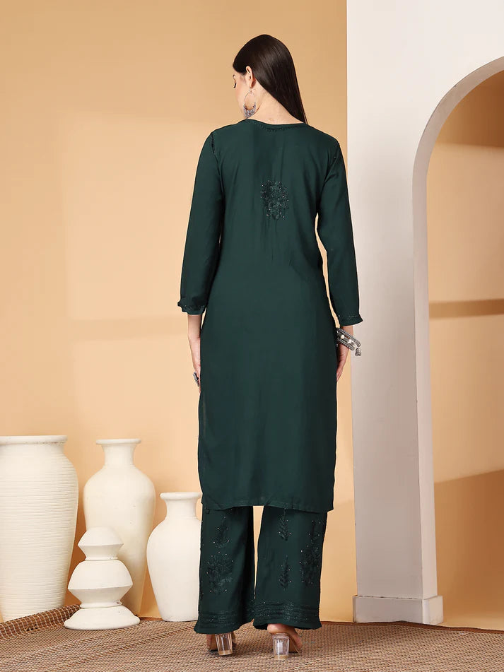 Ryon Mukaish 2 Pice Set - Store Chikankari