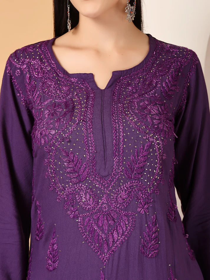 Ryon Mukaish 2 Pice Set - Store Chikankari