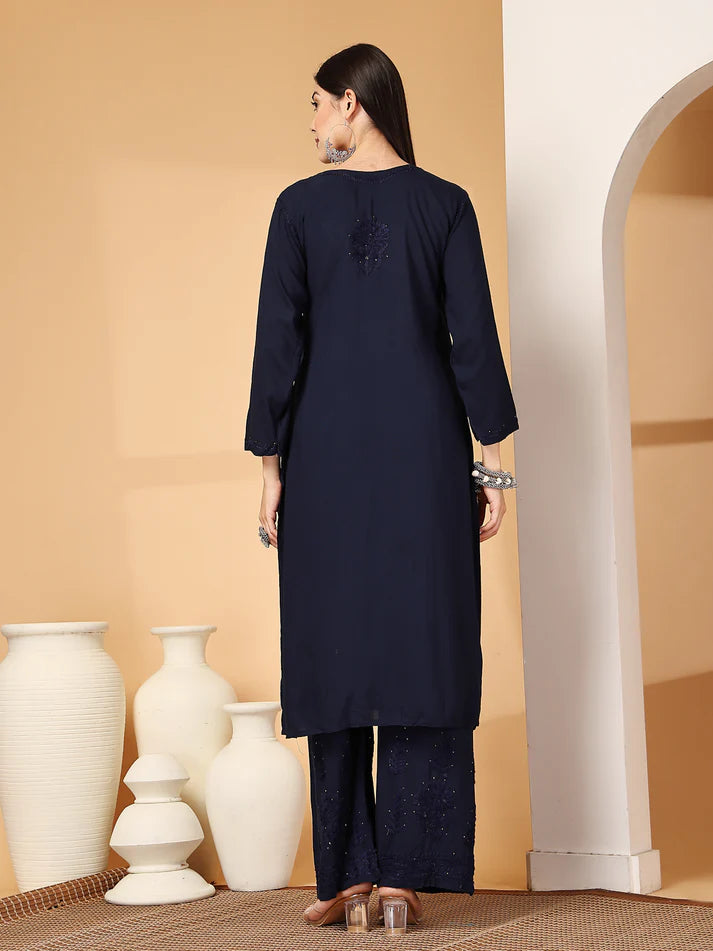 Ryon Mukaish 2 Pice Set - Store Chikankari