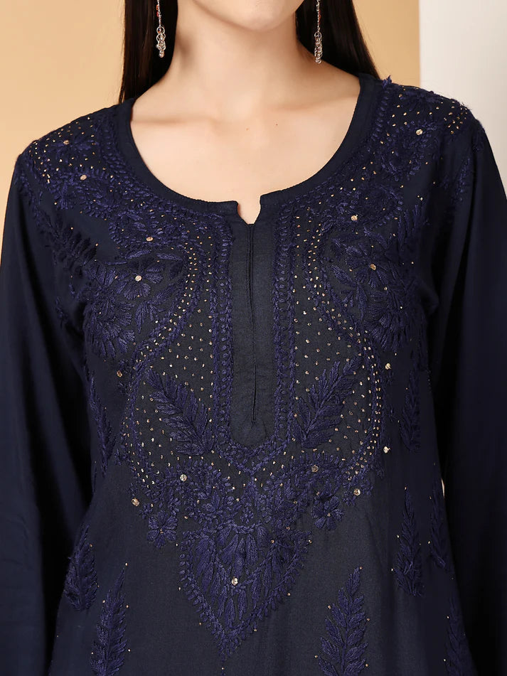 Ryon Mukaish 2 Pice Set - Store Chikankari