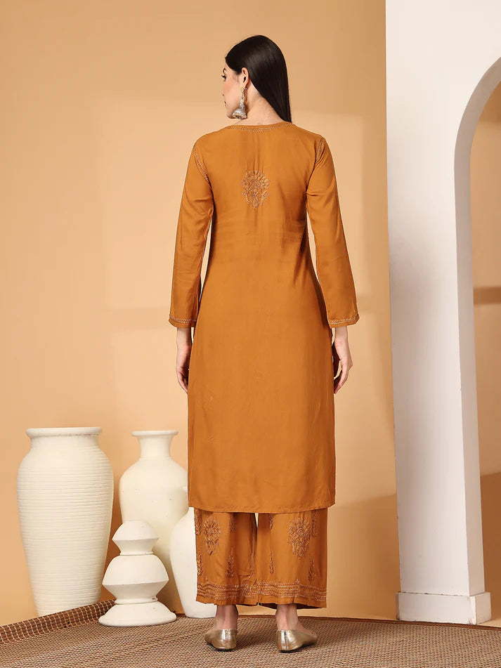 Ryon Mukaish 2 Pice Set - Store Chikankari