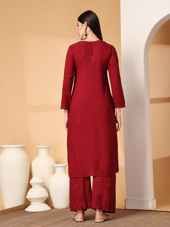 Ryon Mukaish 2 Pice Set - Store Chikankari