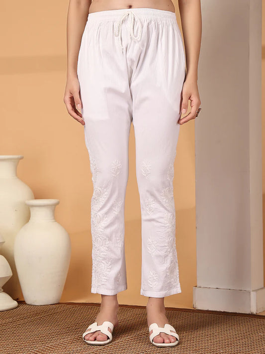Fancy Chikankari Handwork Pant - Store Chikankari