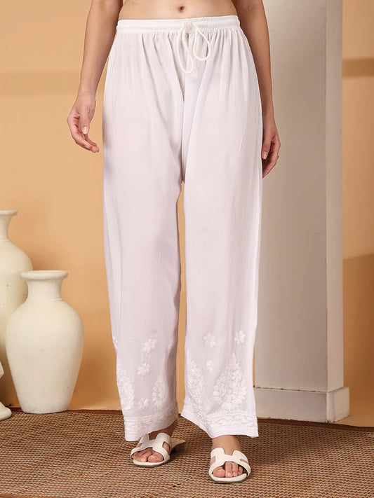 Chikankari Modal Plazzo - Store Chikankari