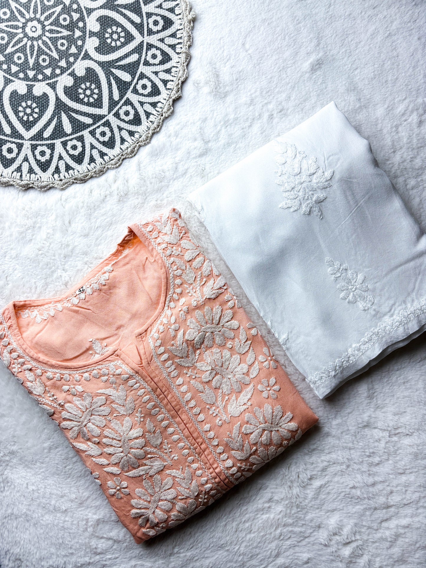 Hania Chikankari Rayon Kurta Set – Elegant Craftsmanship in Every Thread | Store Chikankari