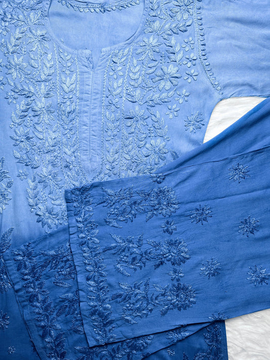 Chikankari Modal Ombre Set