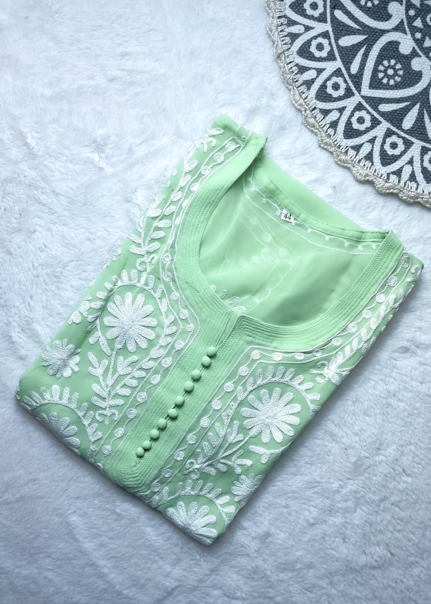 Chikankari Machine Embroidered Kurti – Effortless Chic & Everyday Elegance | Store Chikankari