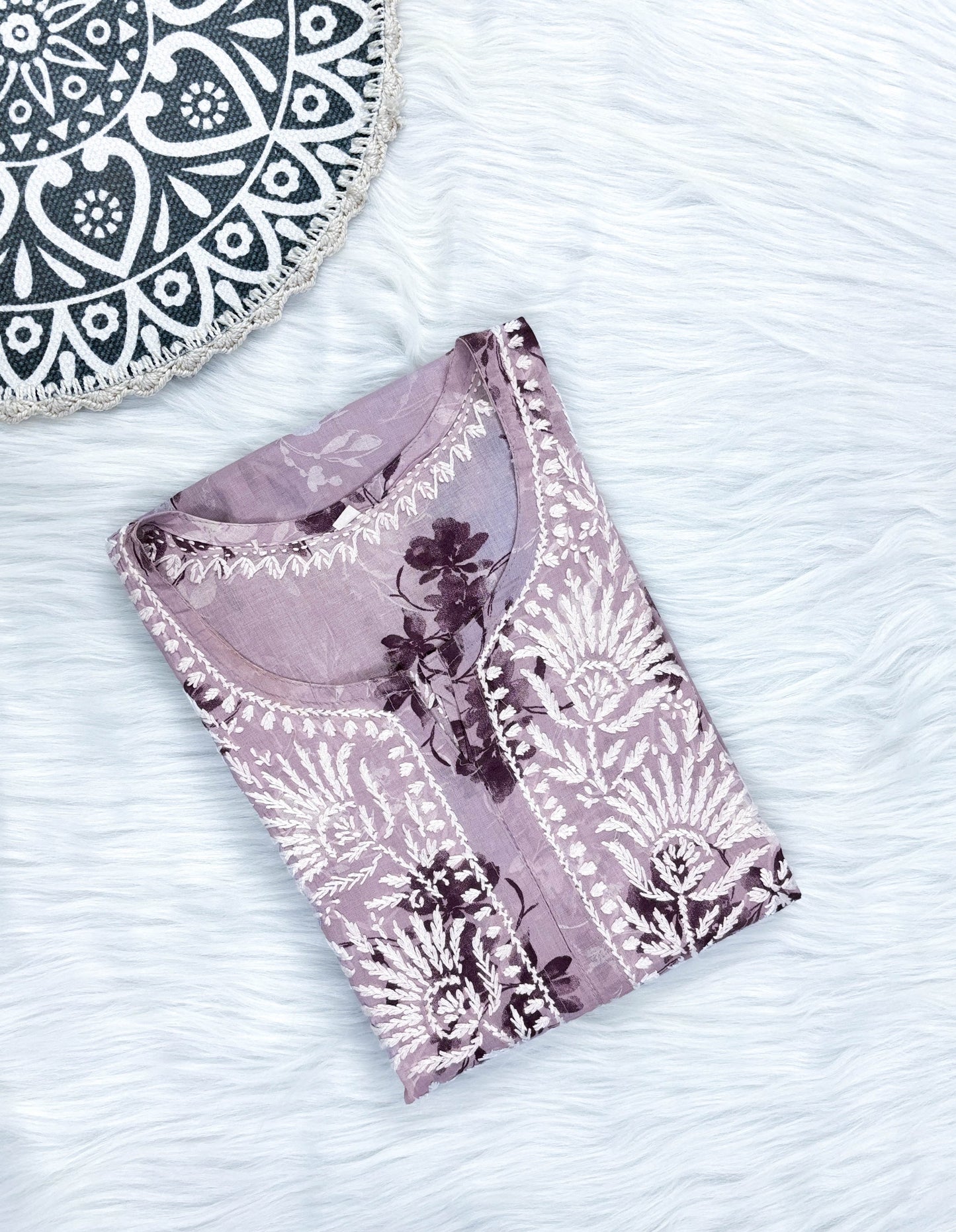 Mulmul Chikankari Printed Kurti – Soft, Elegant & Handcrafted | Store Chikankari