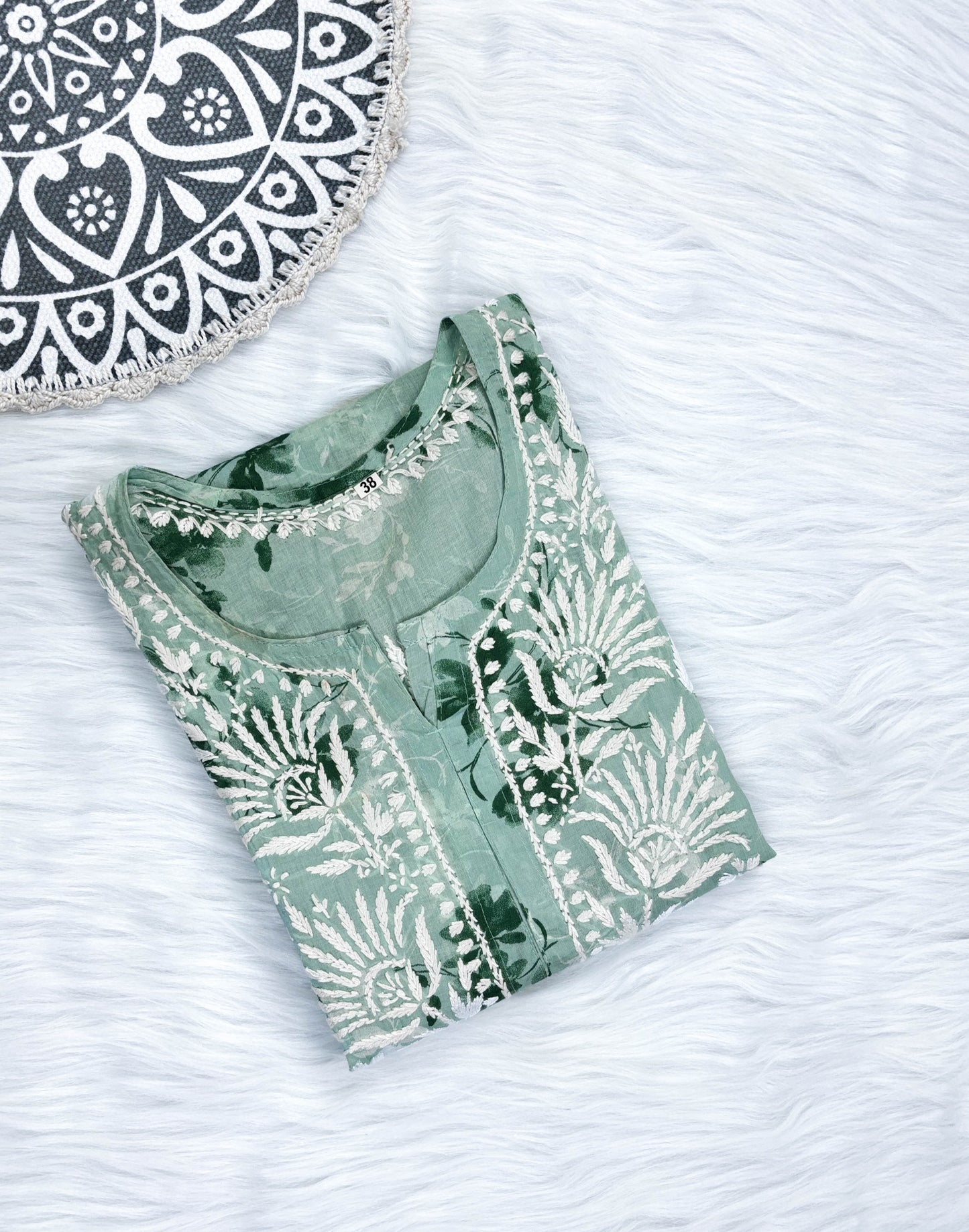 Mulmul Chikankari Printed Kurti – Soft, Elegant & Handcrafted | Store Chikankari