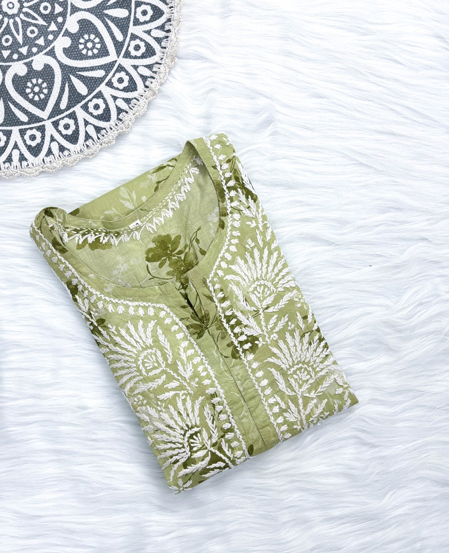Mulmul Chikankari Printed Kurti – Soft, Elegant & Handcrafted | Store Chikankari