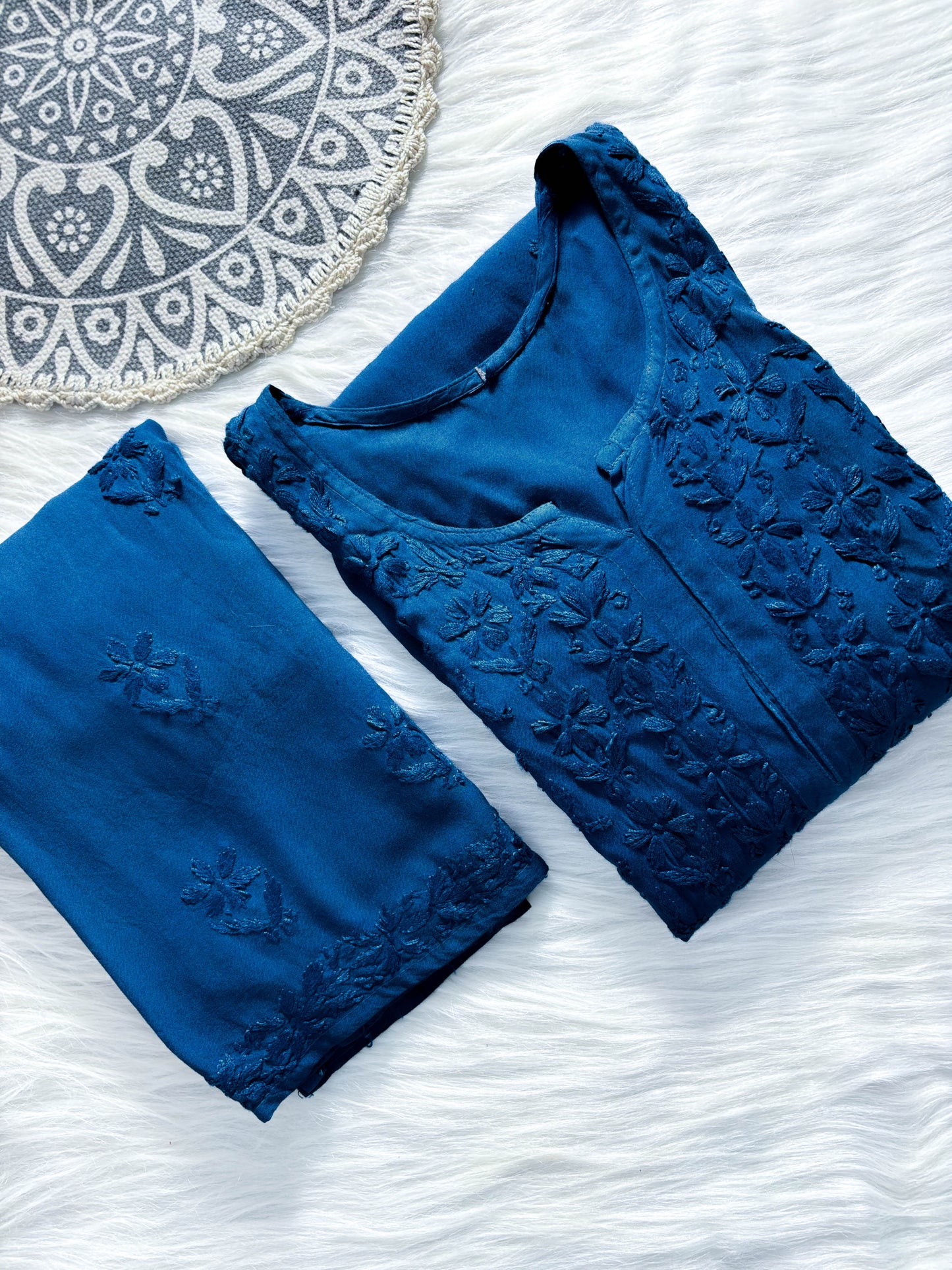 Ruhani Chikankari Rayon Kurta Set β Classic Elegance & Everyday Comfort | Store Chikankari - Store Chikankari