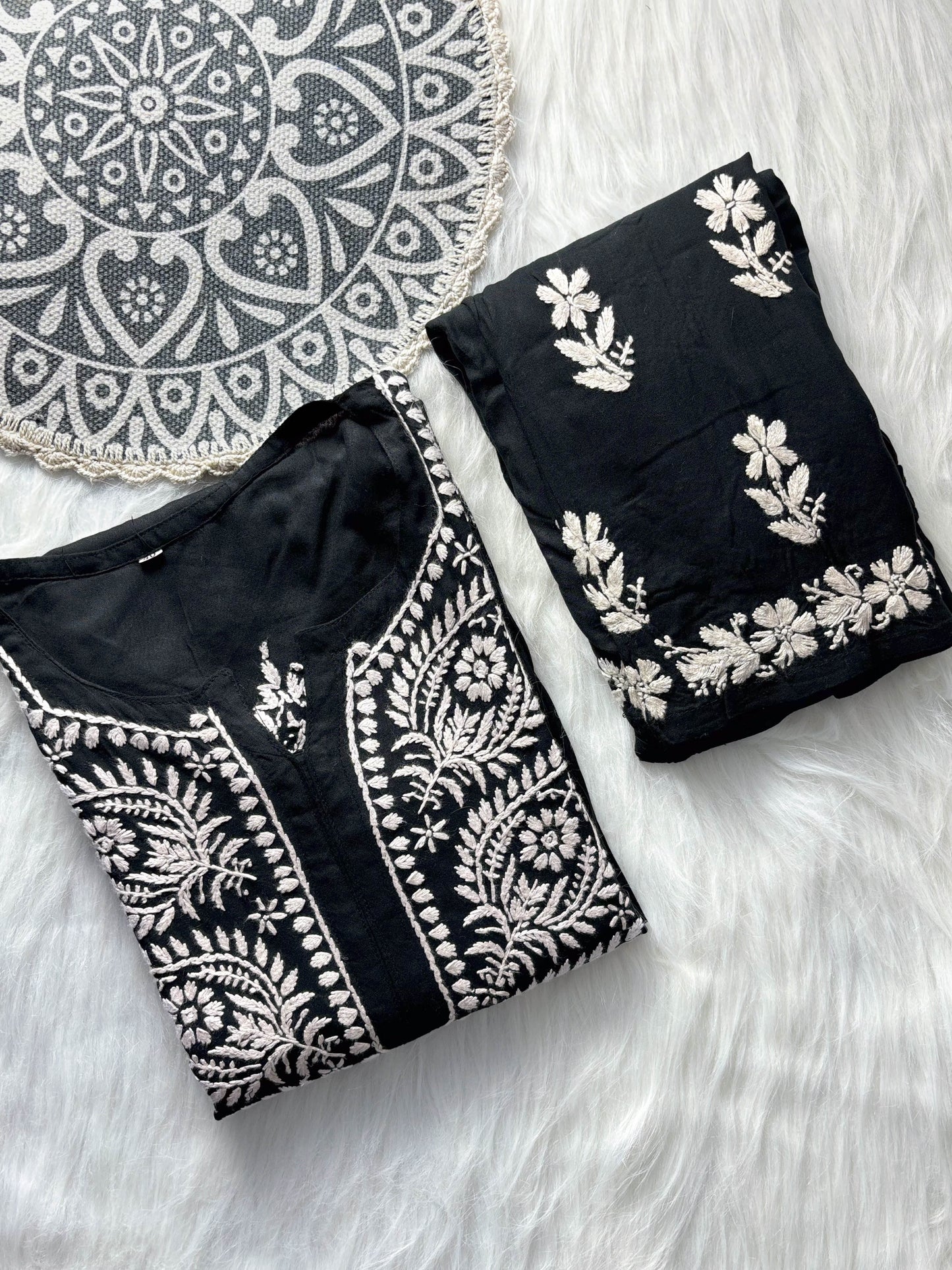 Zehra Premium Rayon Chikankari Set – Elegant Comfort Redefined | Store Chikankari