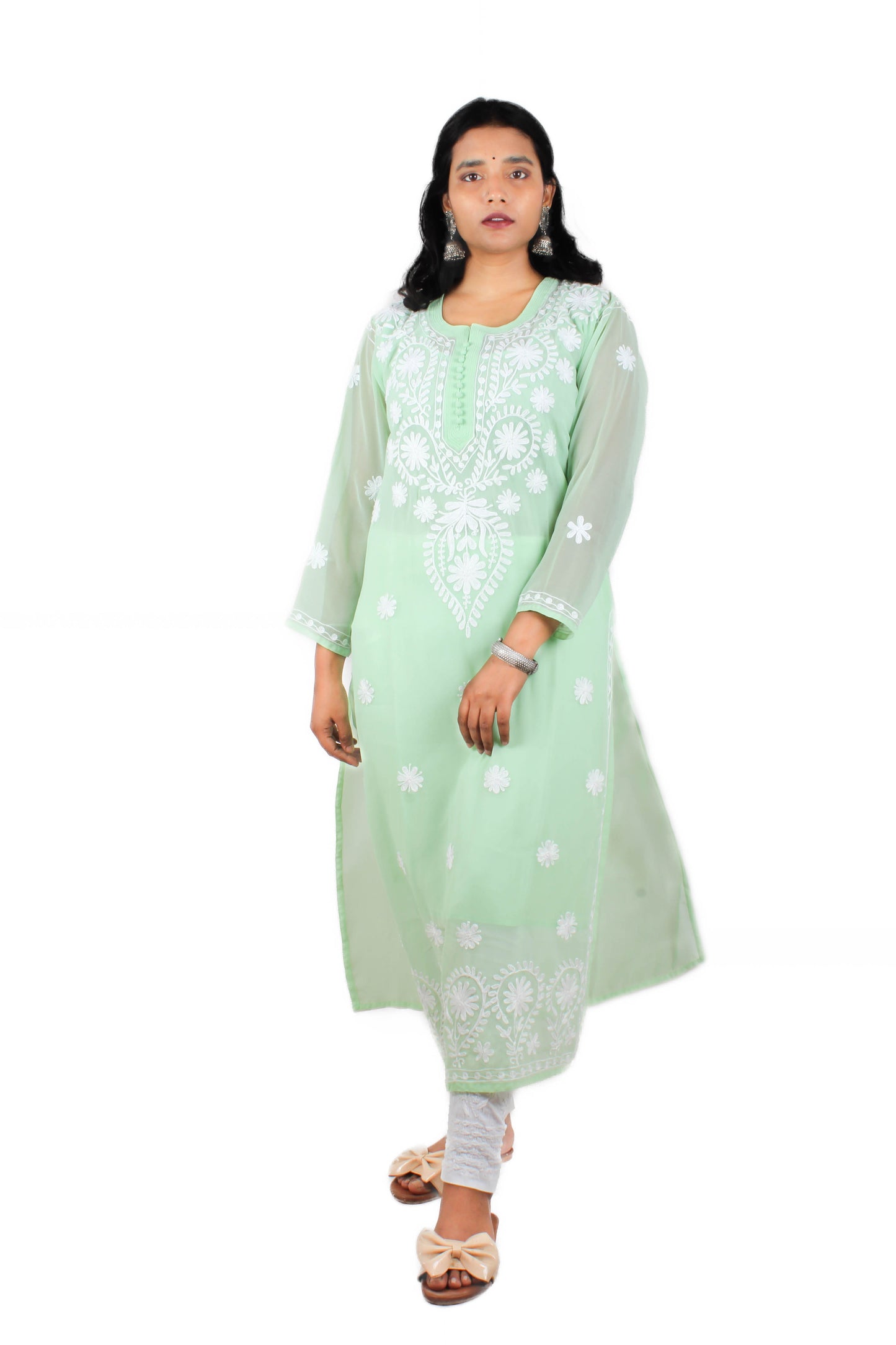 Chikankari Machine Embroidered Kurti – Effortless Chic & Everyday Elegance | Store Chikankari