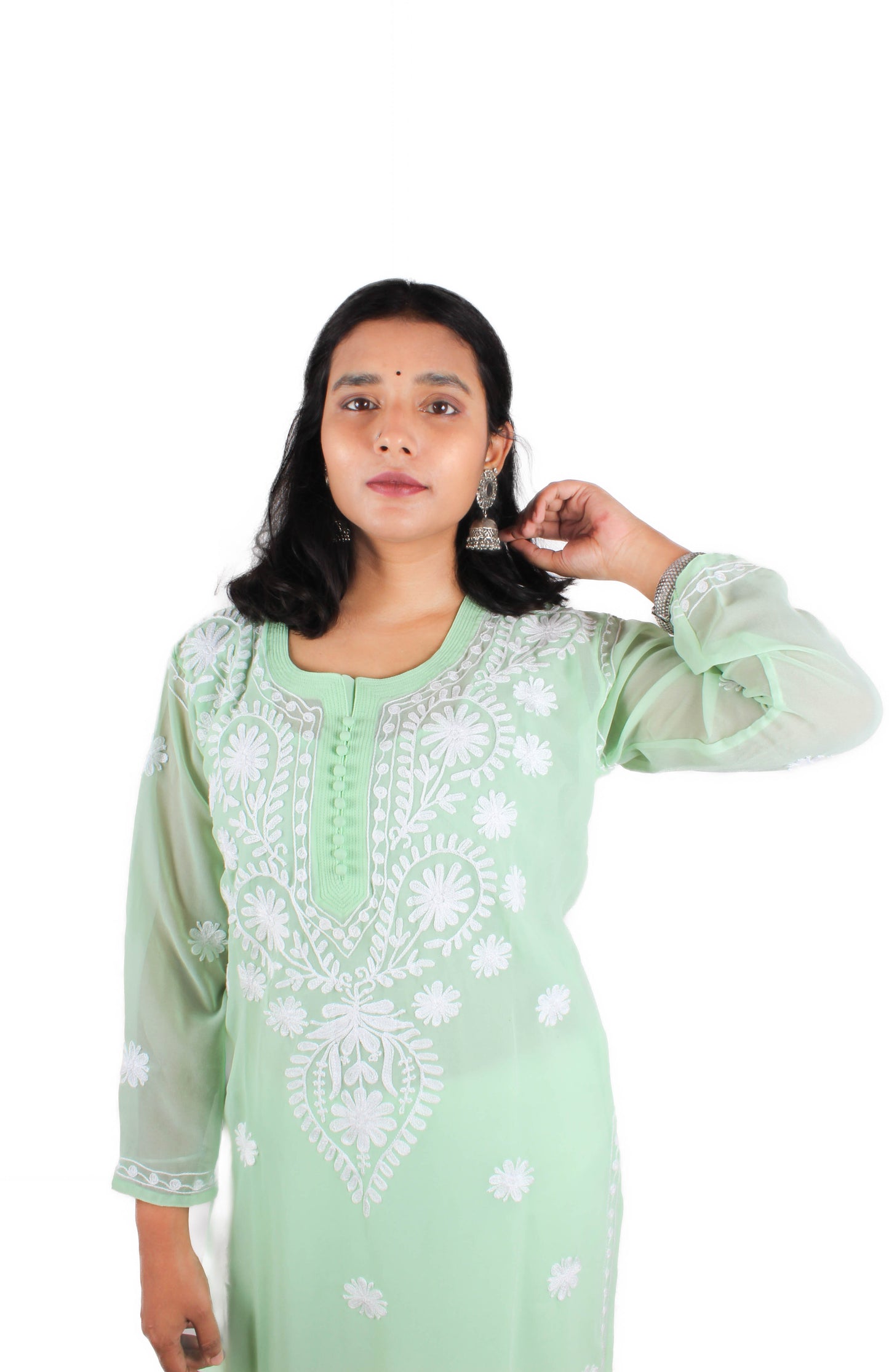Chikankari Machine Embroidered Kurti – Effortless Chic & Everyday Elegance | Store Chikankari