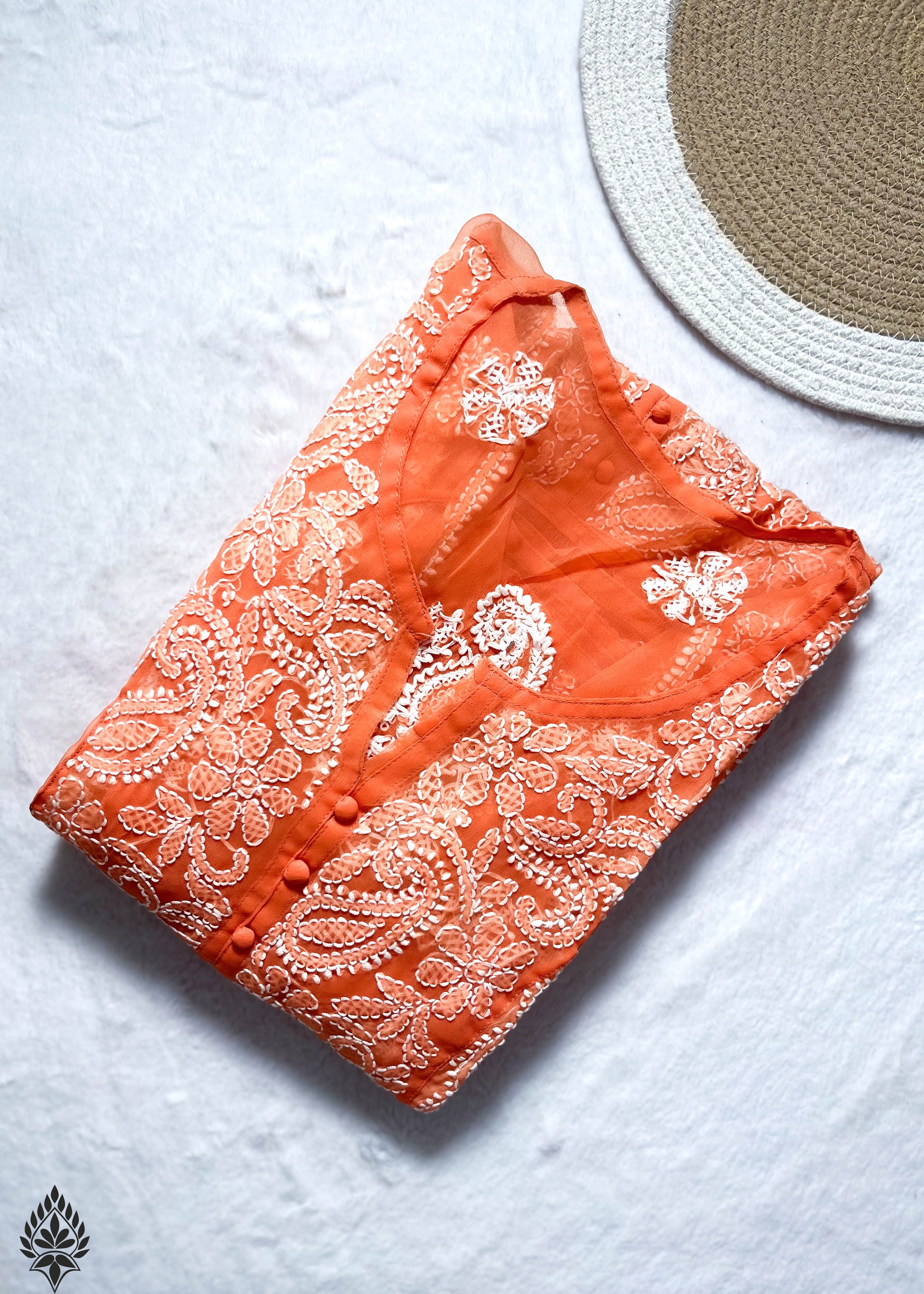 Chikankari 24 Kali Anarkali – Regal Flare with Intricate Hand Embroidery | Store Chikankari - Store Chikankari