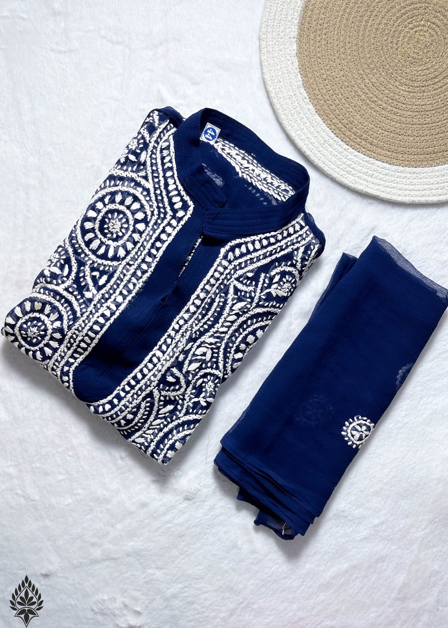 Georgette Chikankari Ring Jaal Dress - Perfect for Ethnic Wear - Store Chikankari