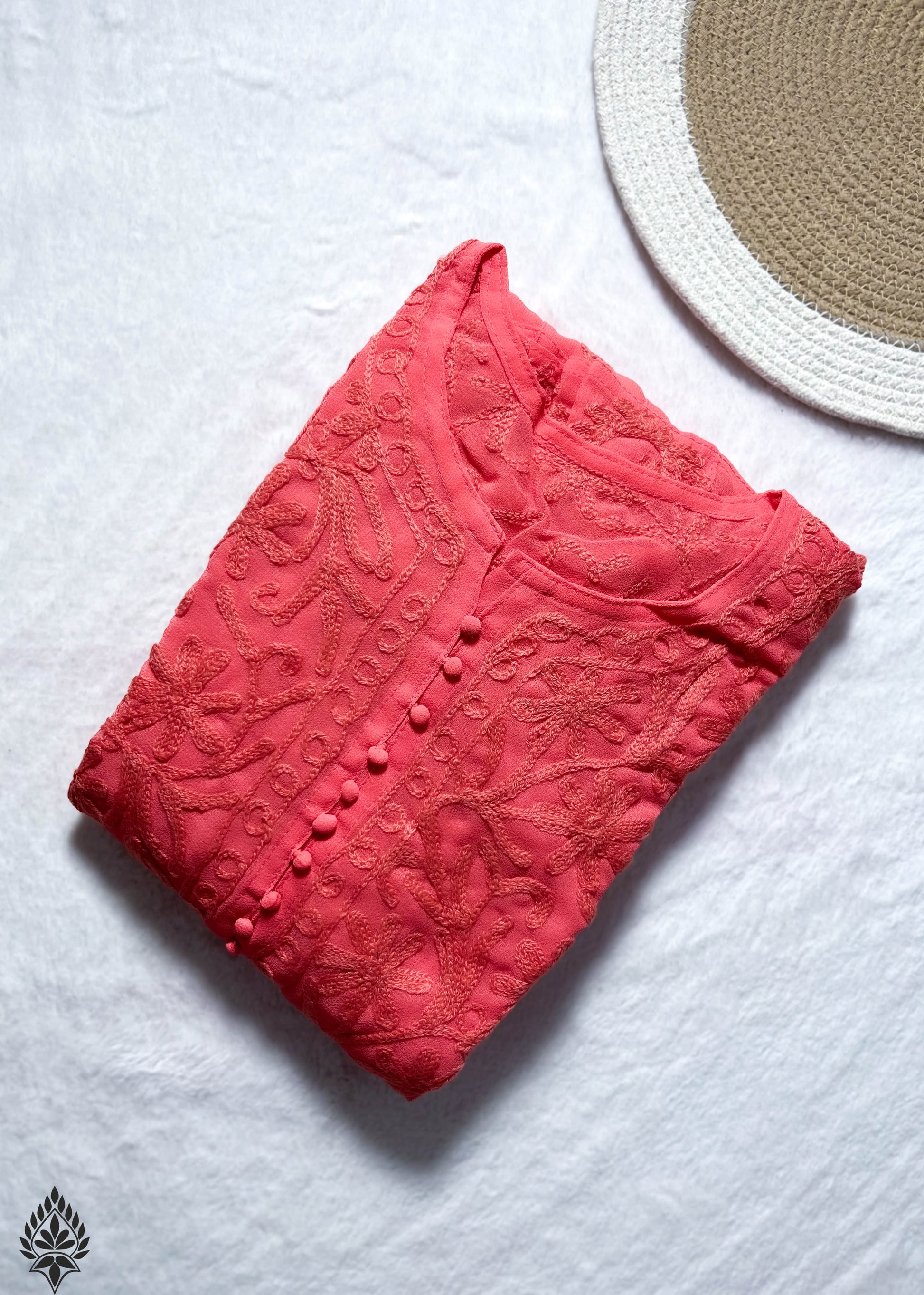 Chikankari 24 Kali Anarkali – Regal Flare with Intricate Hand Embroidery | Store Chikankari - Store Chikankari