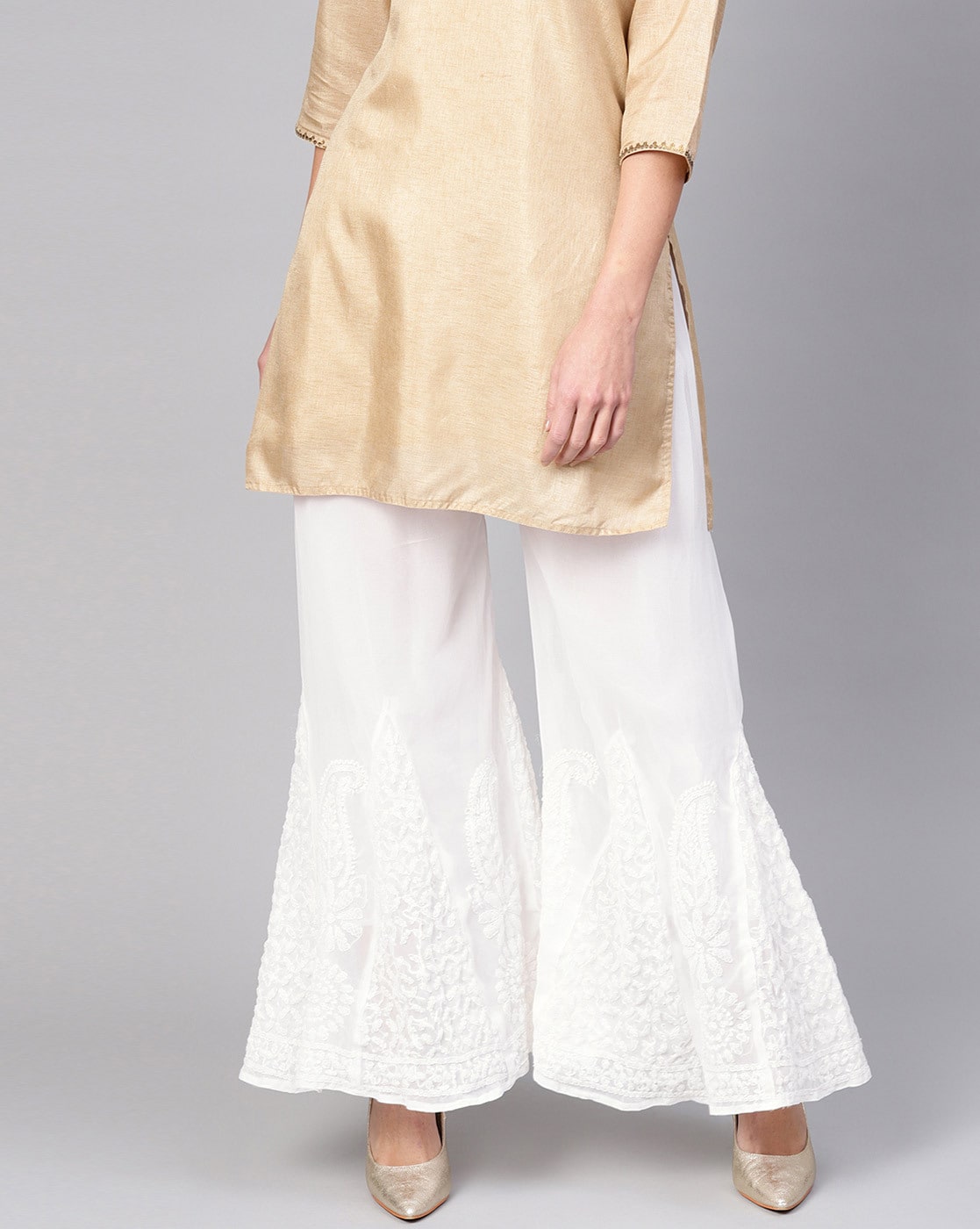 Georgette Chikankari Sharara