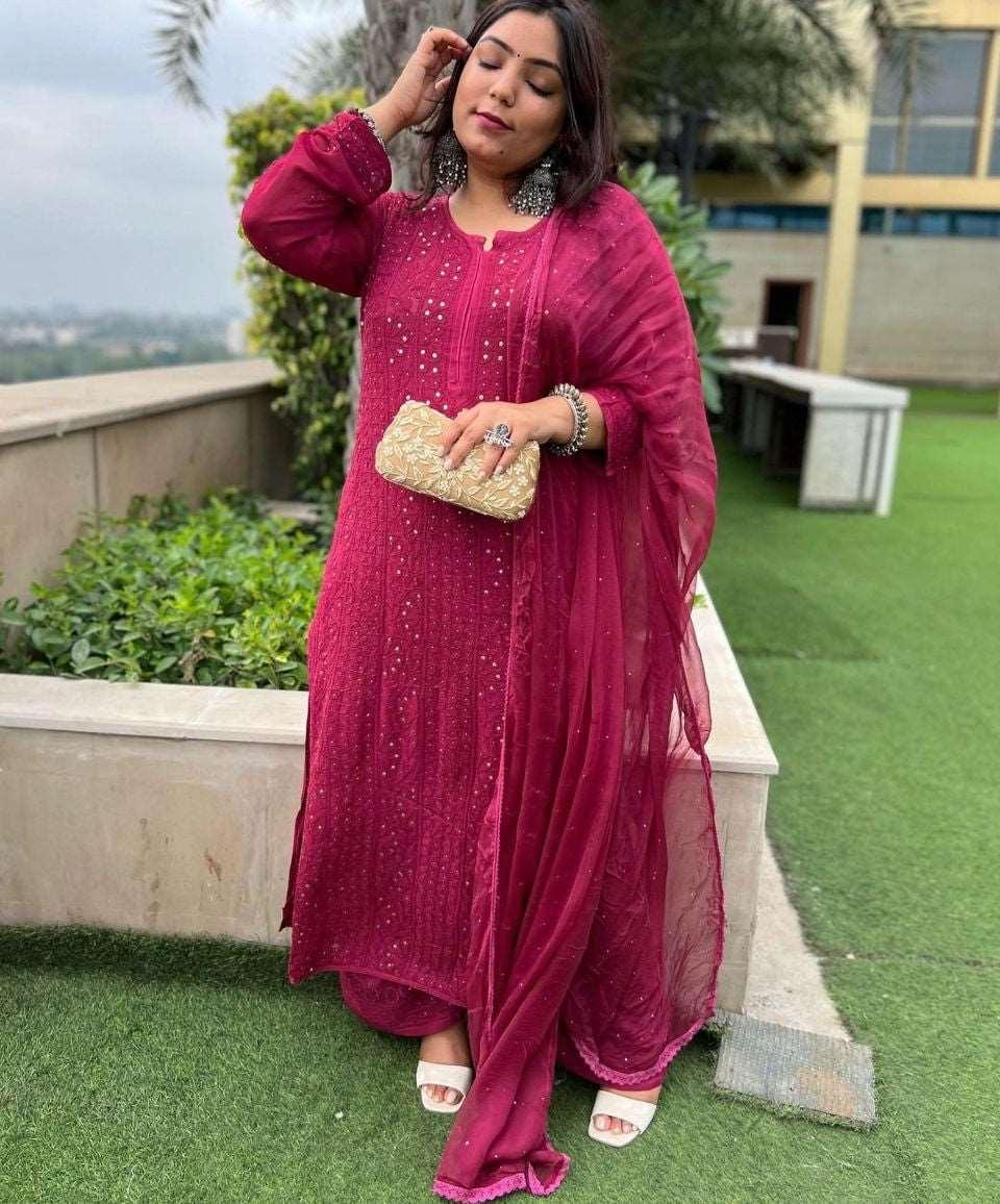 Premium Chikankari Viscose Kurta Set - Store Chikankari