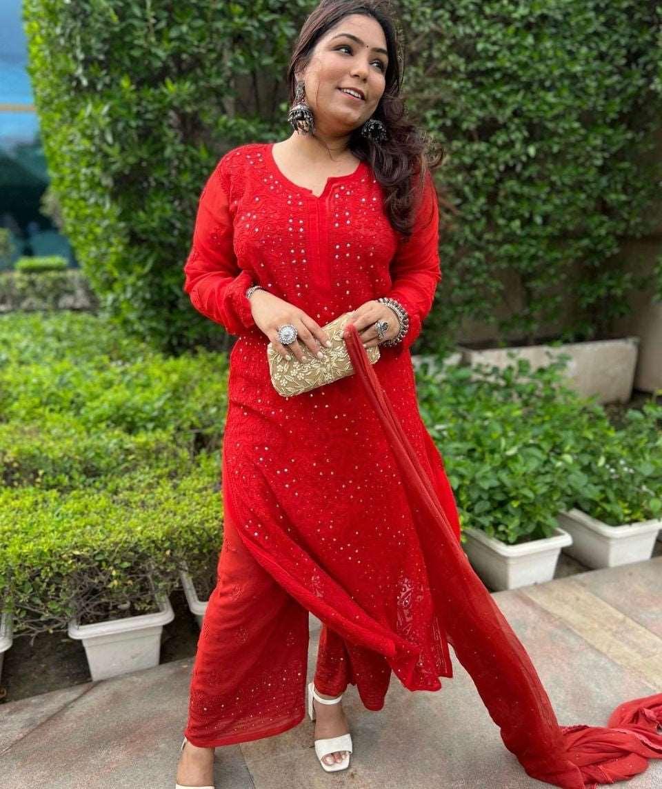 Premium Chikankari Viscose Kurta Set - Store Chikankari