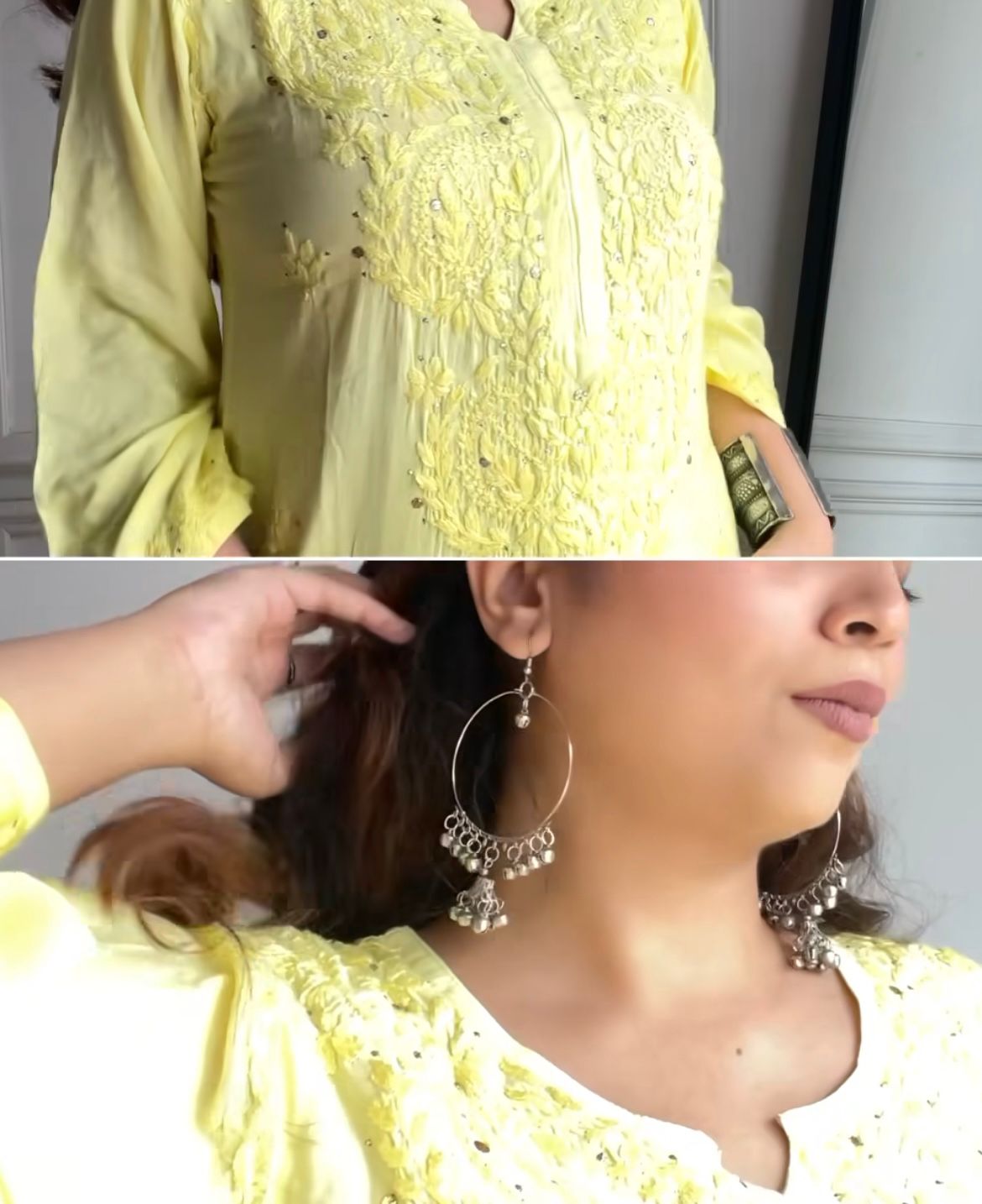Saaz Rayon Chikankari Straight Kurta With Mukaish Work