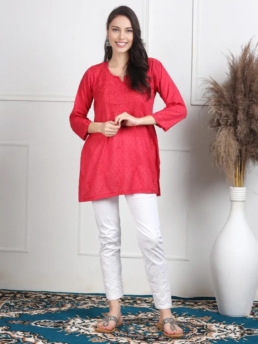 Dobby Cotton Shrot Top