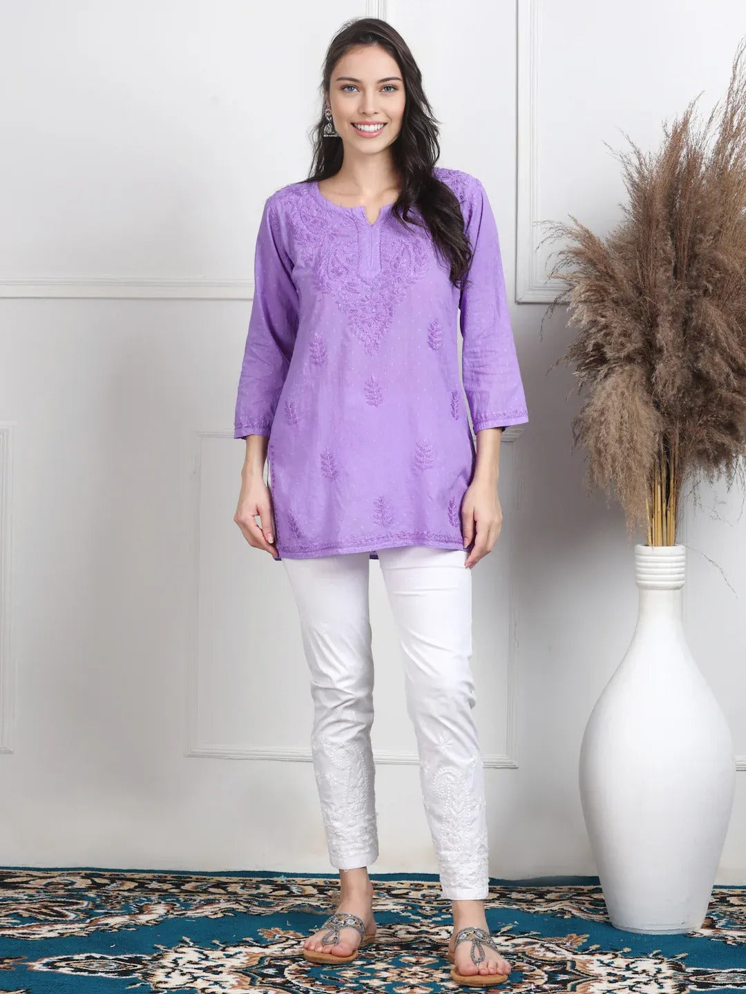Dobby Cotton Shrot Top