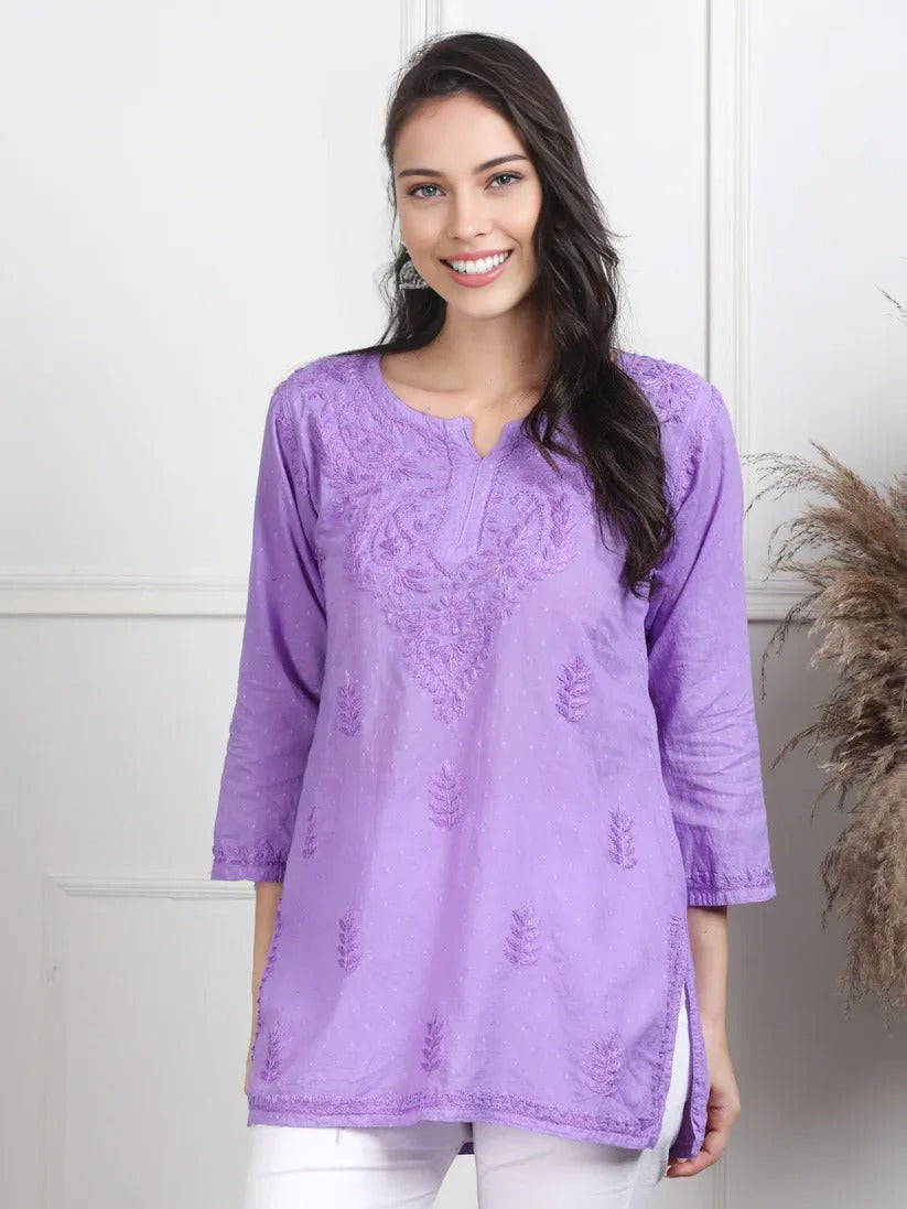 Dobby Cotton Shrot Top