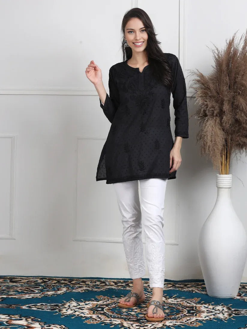Dobby Cotton Shrot Top