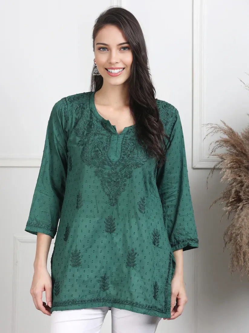 Dobby Cotton Shrot Top