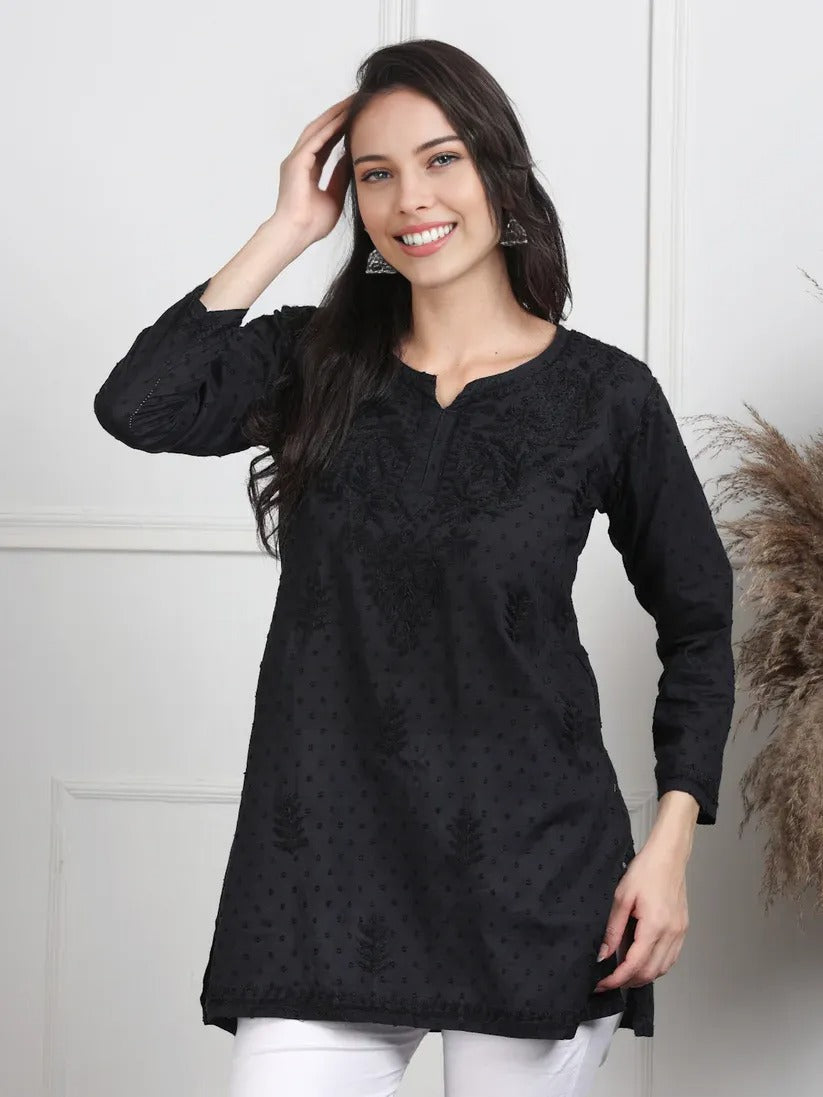 Dobby Cotton Shrot Top